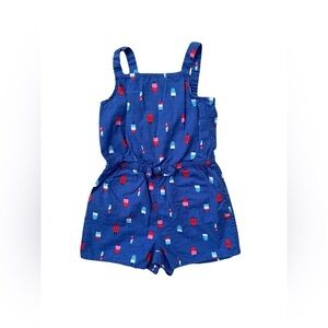 Cat & Jack Size 4T Blue Popsicle Romper